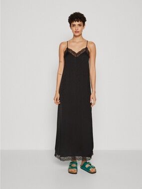 Scotch and soda black lace midi dress, Size UK 34/size US 6